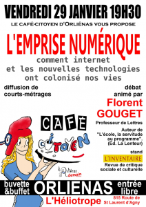 Café-citoyen Orliénas 29 janvier 2016 : l'emprise numérique